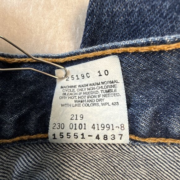 Levis 550 Jeans Womens SZ 16 Blue Relaxed Fit Tapered Leg Mom Style 100% Cotton - Picture 7 of 11